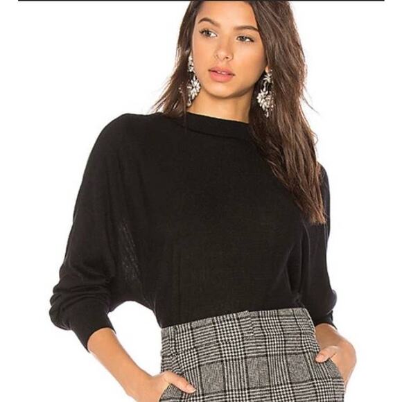 Splendid burgundy reversible sweater, medium soft choker keyhole long sleeve - Picture 11 of 12